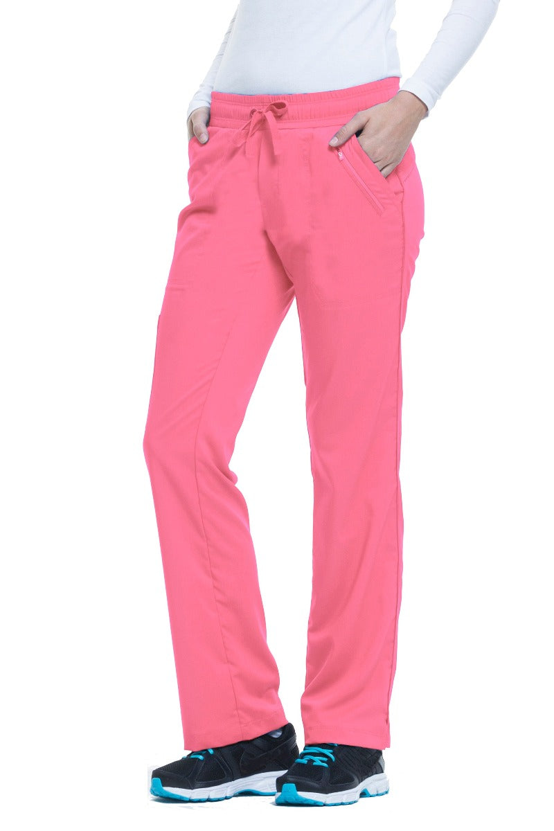Healing Hands Clearance Sale Petite Scrub Pant Purple Label Tanya in Sugar Coral at Parker's Clothing and Shoes.