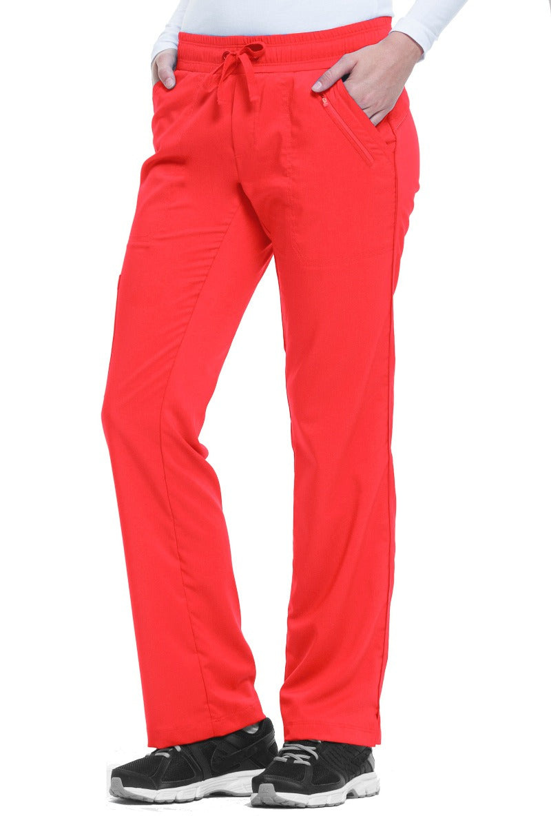 Healing Hands Clearance Sale Petite Scrub Pant Purple Label Tanya in Red Spice at Parker's Clothing and Shoes.