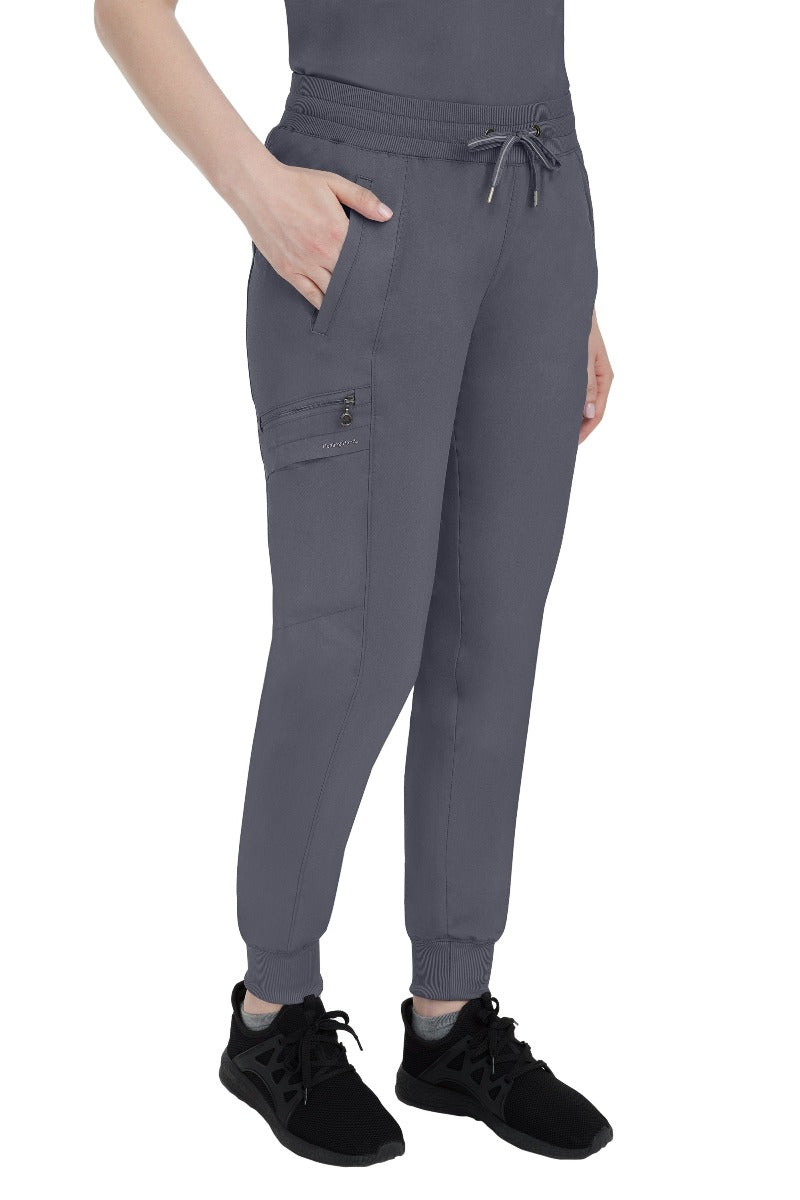 Healing Hands Clearance Sale Jogger Scrub Pant Purple Label Toby in Pewter at Parker's Clothing and Shoes.