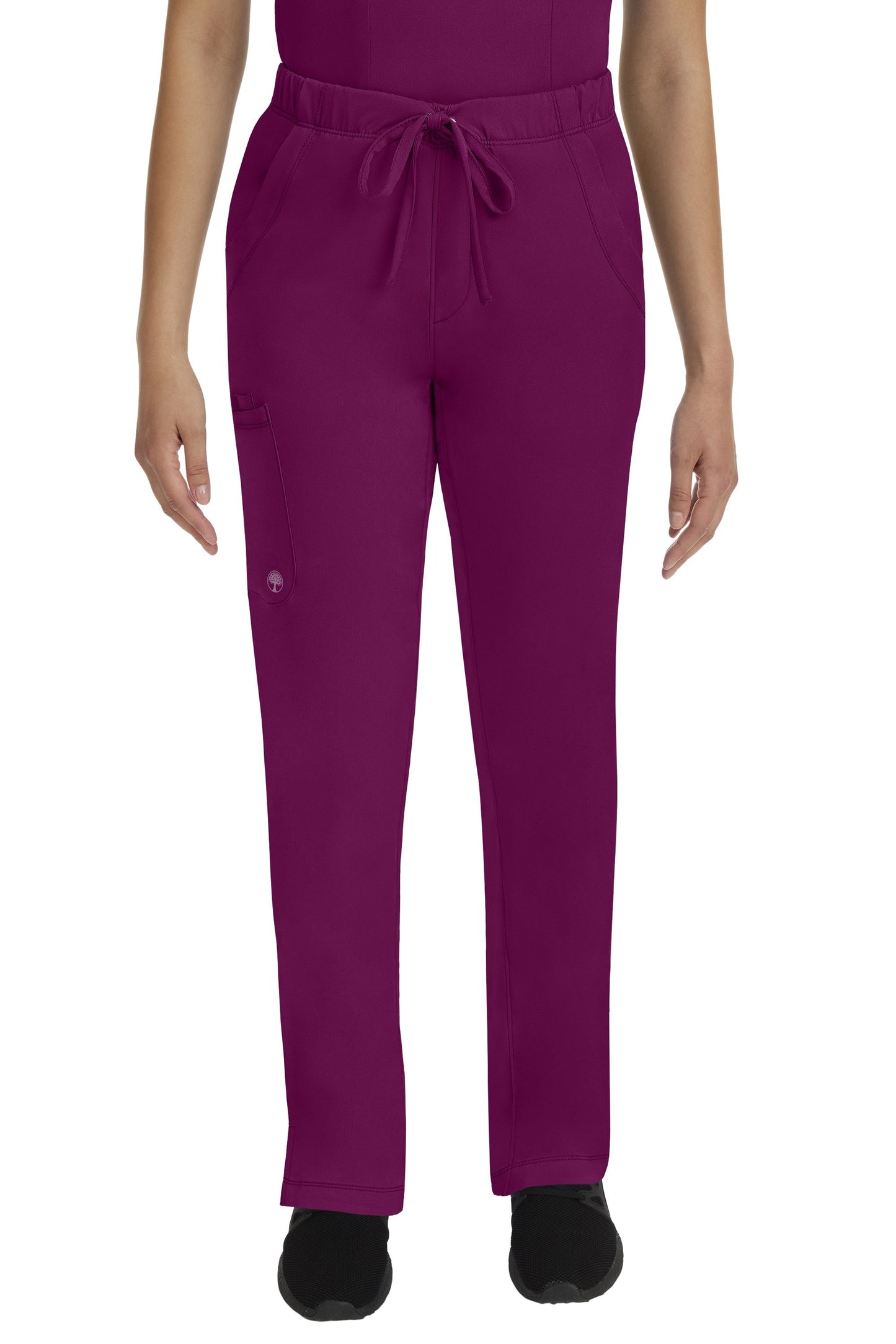 Healing Hands Scrubs HH Works Rebecca Petite Scrub Pant in Wine at Parker's Clothing and Shoes.