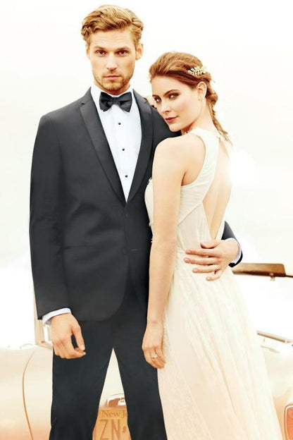 Jim's Formal Wear Tuxedos Diamond Collection Michael Kors Slim Black Berkeley at Parker's Clothing and Shoes.
