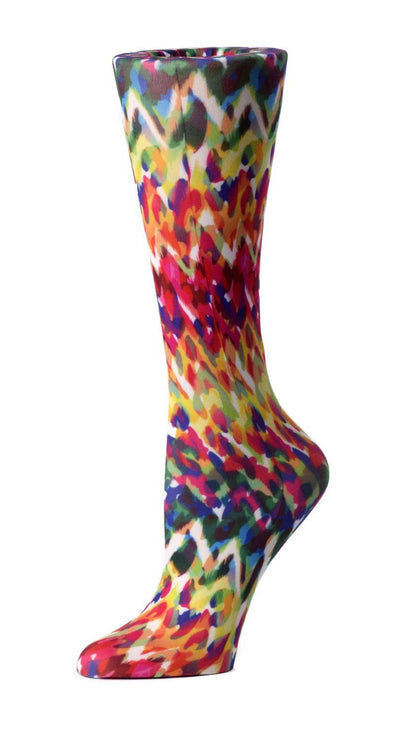 Cutieful Moderate Compression Socks 10-18 mmHg Knit in Print Patterns Animal Fire at Parker's Clothing and Shoes.