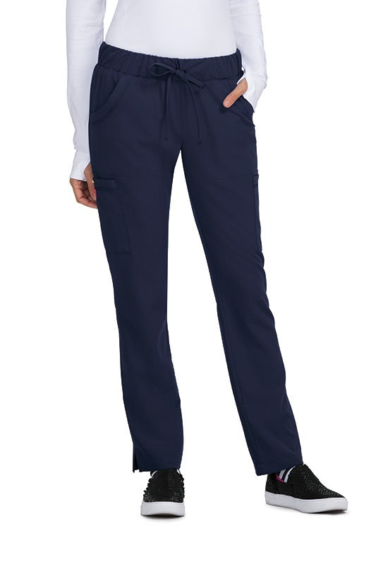 Betsey Johnson Scrub Pants Buttercup Slim Fit in Navy at Parker's Clothing and Shoes.