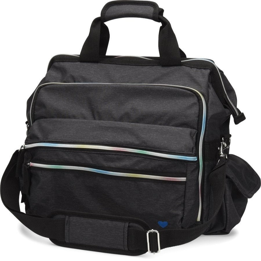 Nurse Mates Ultimate Nursing Bag in Charcoal Rainbow at Parker's Clothing and Shoes.