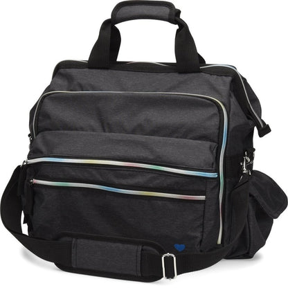 Nurse Mates Ultimate Nursing Bag in Charcoal Rainbow at Parker's Clothing & Scrubs.