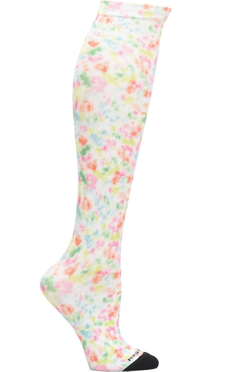 Nurse Mates Mild Compression Socks 360° Seamless 12-14 mmHg at Parker's Clothing and Shoes. Brights Tie Dye