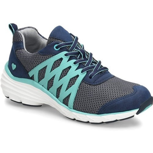 Nurse Mates Align Brin Athletic Shoe in Navy and Teal at Parker's Clothing and Shoes.