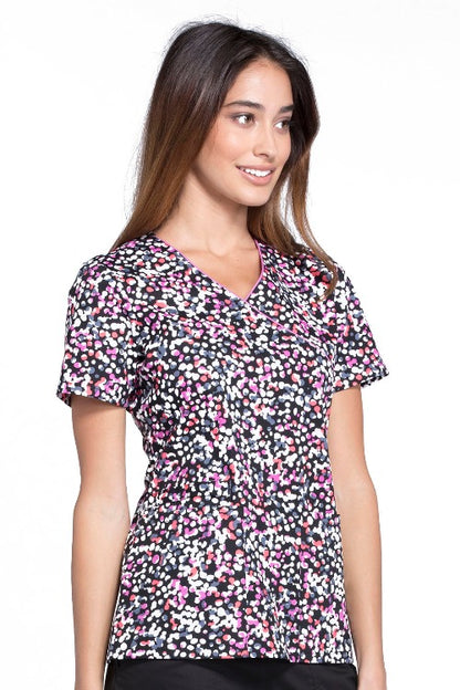 Cherokee Scrub Top Print Pattern at Parker's Clothing & Scrubs.