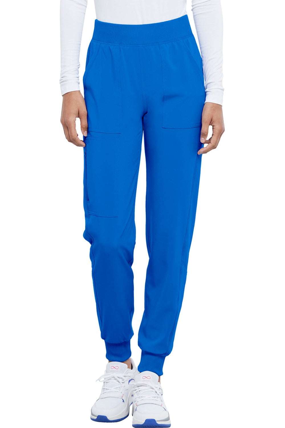 Cherokee Allura Petite Scrub Pant Pull On Jogger in Royal at Parker's Clothing and Shoes.