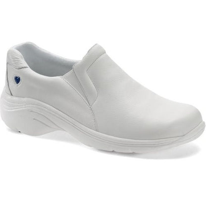 Nurse Mates Dove Leather Nursing Shoe in White at Parker's Clothing & Scrubs.