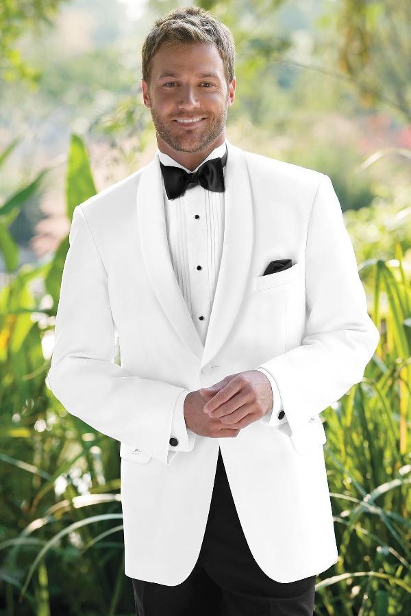 Jim's Formal Wear Tuxedos Gold Collection Classic Dinner Jacket White at Parker's Clothing and Shoes.