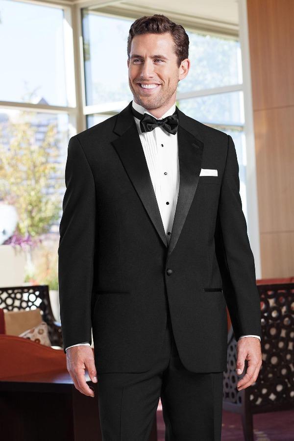 Jim's Formal Wear Tuxedos Gold Collection Classic Notch Black at Parker's Clothing and Shoes.