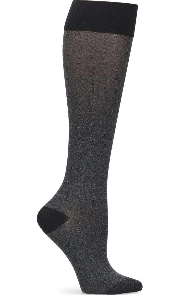 Nurse Mates Compression Socks Heather Charcoal fits Regular Calf Up To 17" at Parker's Clothing and Shoes.