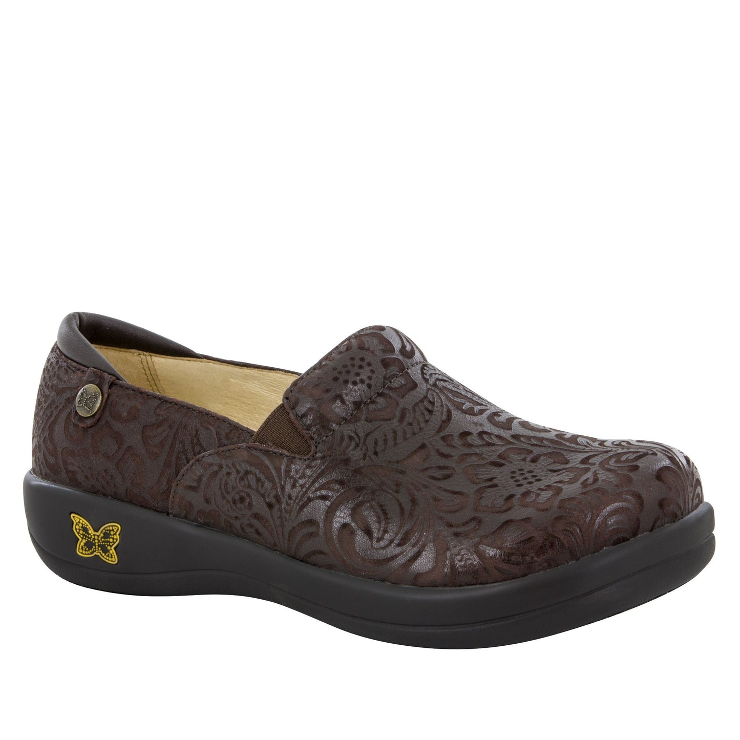 Alegria Sale Shoe Size 36 Keli Professional in Choco Embossed Paisley at Parker's Clothing and Shoes.