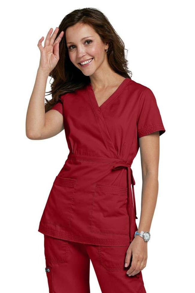 Koi Scrub Top Katelyn in Ruby At Parker's Clothing and Shoes.