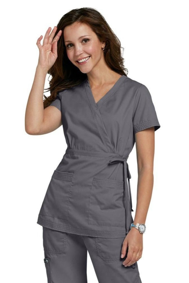 Koi Scrub Top Katelyn In Steel At Parker's Clothing and Shoes.