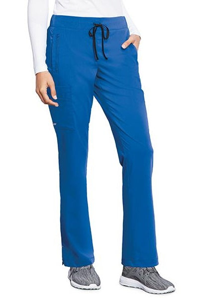 Motion by Barco Scrub Pants Claire Cargo in New Royal at Parker's Clothing and Shoes.
