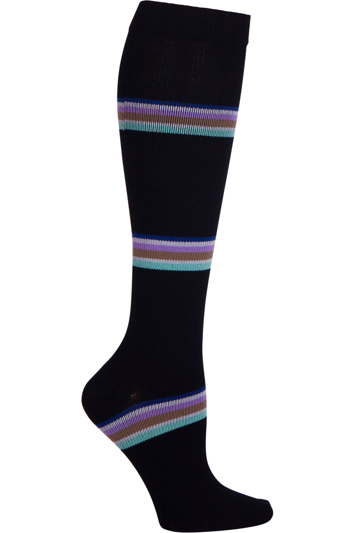 Cherokee Mens Mild Compression Socks 8-12 mmHg in Handsome Stripes at Parker's Clothing and Shoes.