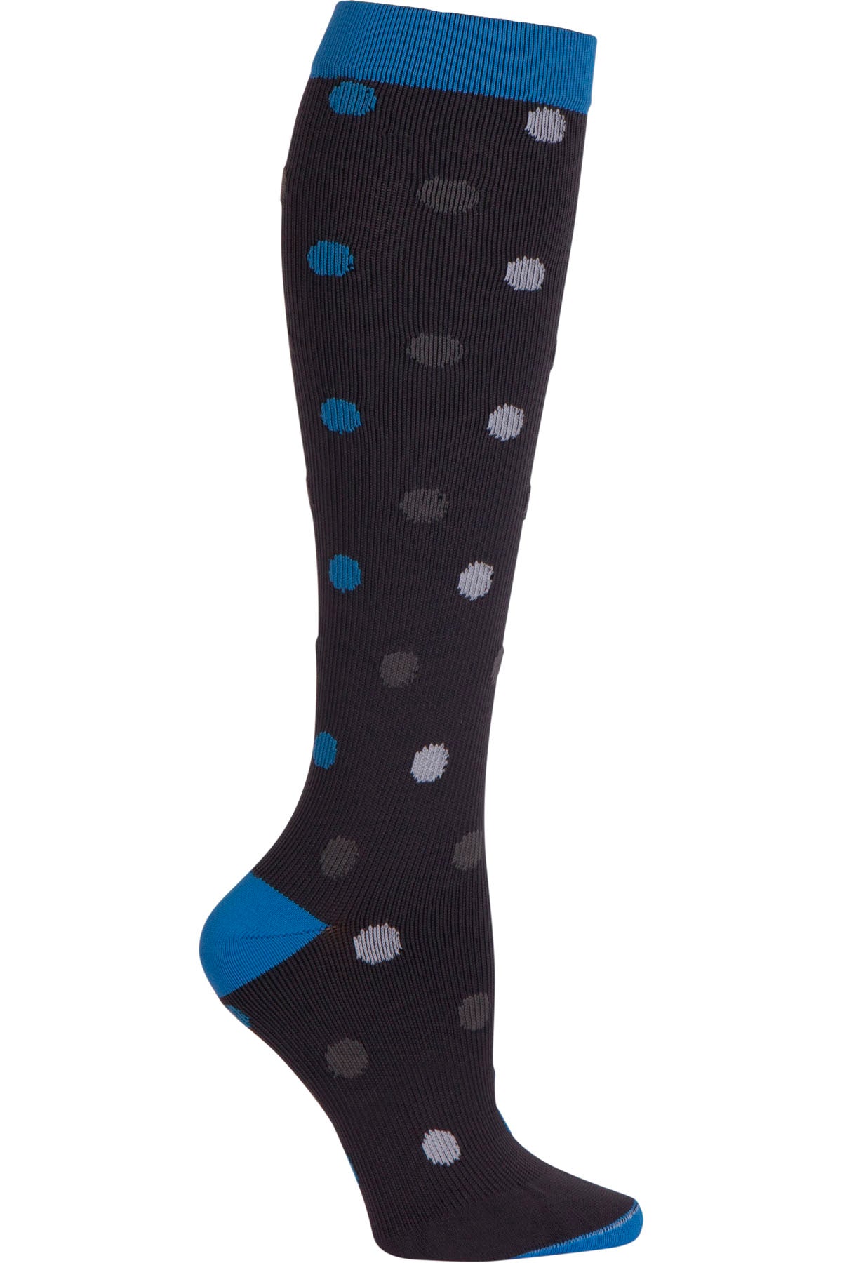 Cherokee Mens Mild Compression Socks 8-12 mmHg in Robust Dots at Parker's Clothing and Shoes.