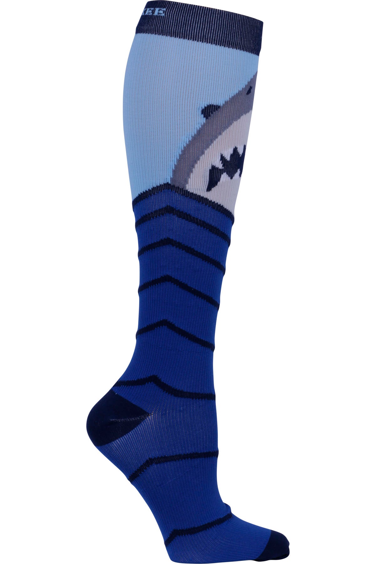 Cherokee Mens Mild Compression Socks 8-12 mmHg in Shark Attack at Parker's Clothing and Shoes.
