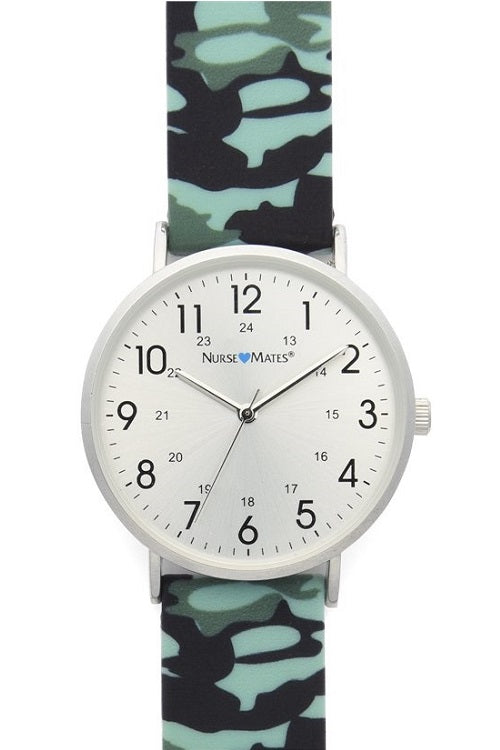 Nurse Mates Watches Novelty Patterns at Parker's Clothing and Shoes. Camo Pattern.