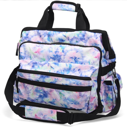 Nurse Mates Ultimate Nursing Bag in Pastel Garden Tie Dye at Parker's Clothing & Scrubs.