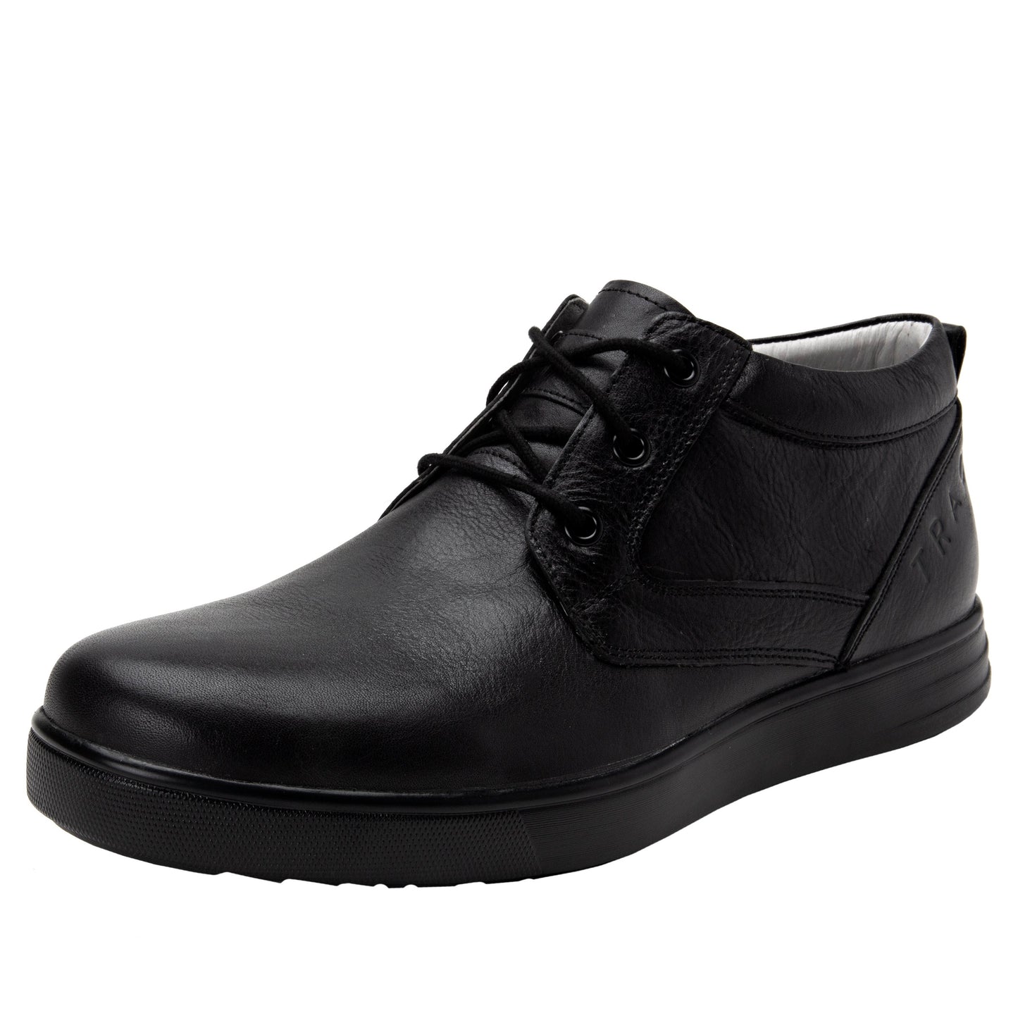 Traq by Alegria Mens Outbaq Crazyhorse in Black at Parker's Clothing and Shoes.