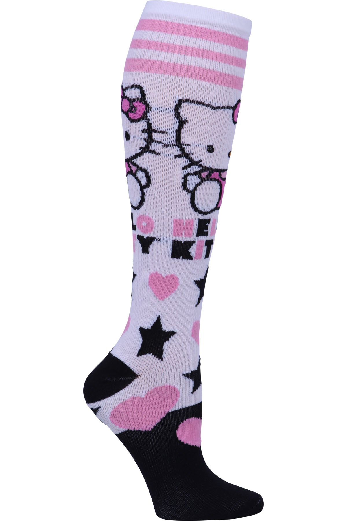 Cherokee Print Support Mild Compression Socks 8-12 mmHg Hello Kitty Love at Parker's Clothing and Shoes