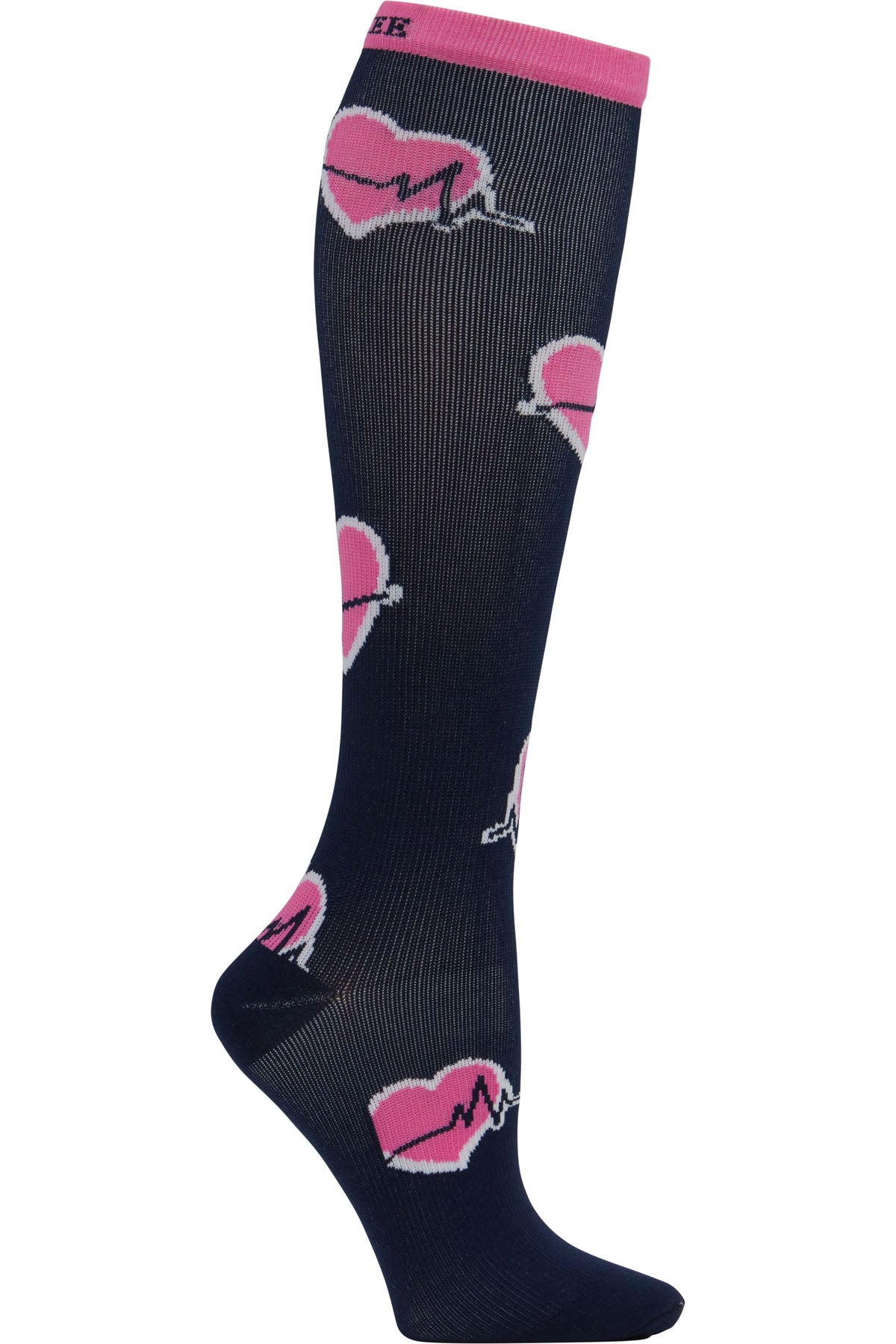 Cherokee Plus Print Support Mild Compression Socks Wide Calf 8-12 mmHg Trauma Queen at Parker's Clothing and Shoes.