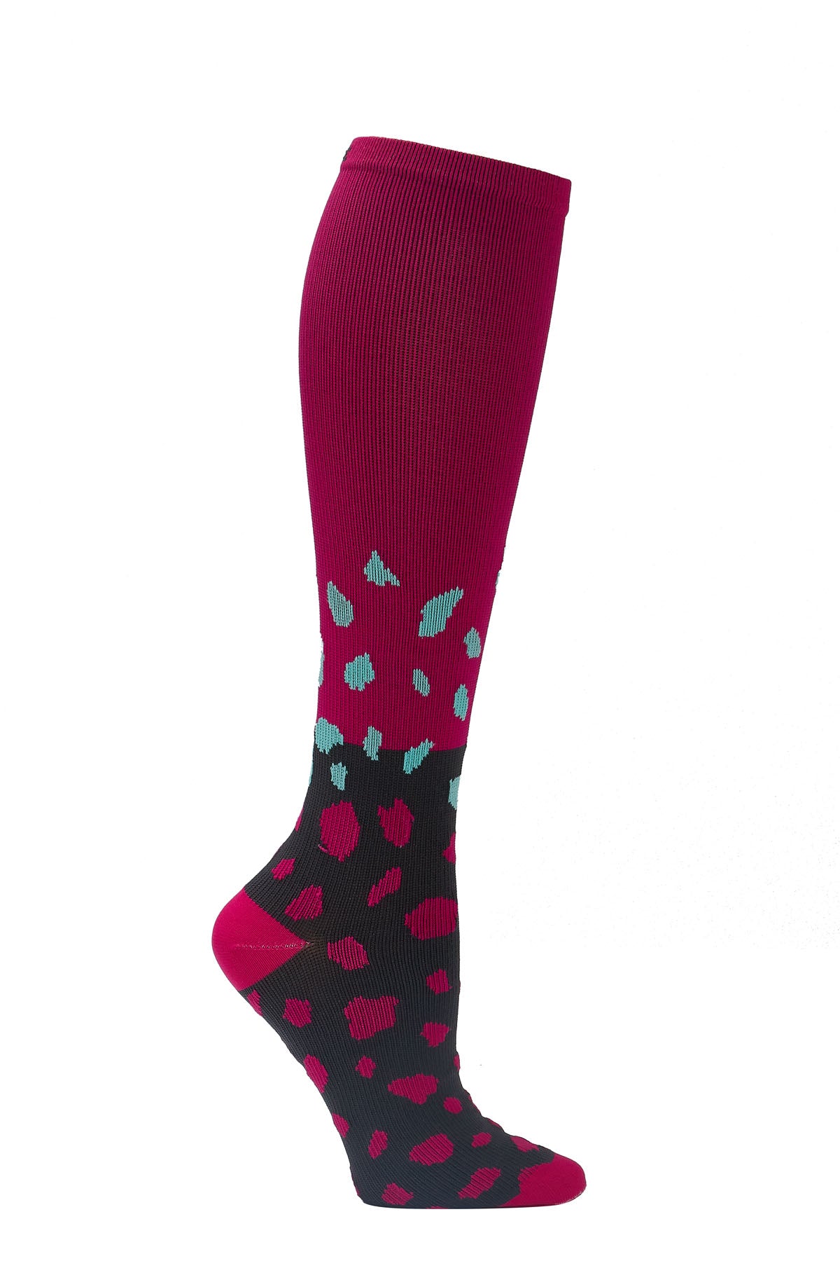 Cherokee Print Support Mild Compression Socks 8-12 mmHg Texture + Skin at Parker's Clothing and Shoes.