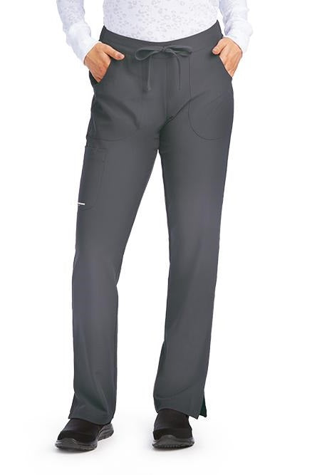 Skechers by Barco Petite Scrub Pants Reliance Drawstring Cargo in Pewter at Parker's Clothing and Shoes.
