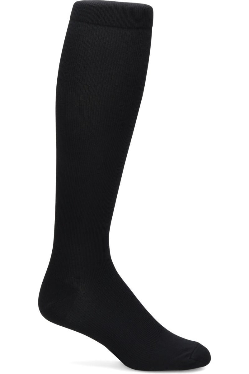 Nurse Mates Mens Mild Compression Socks 12-14 mmHg in Black at Parker's Clothing and Shoes.