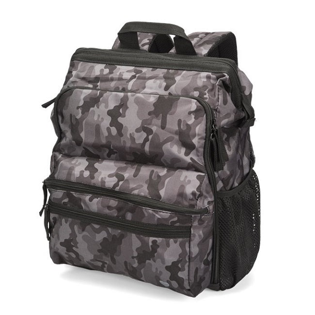 Nurse Mates Ultimate Nursing Backpack in Grey Camo at Parker's Clothing and Shoes. The ultimate backpack for any student or traveling medical professional.