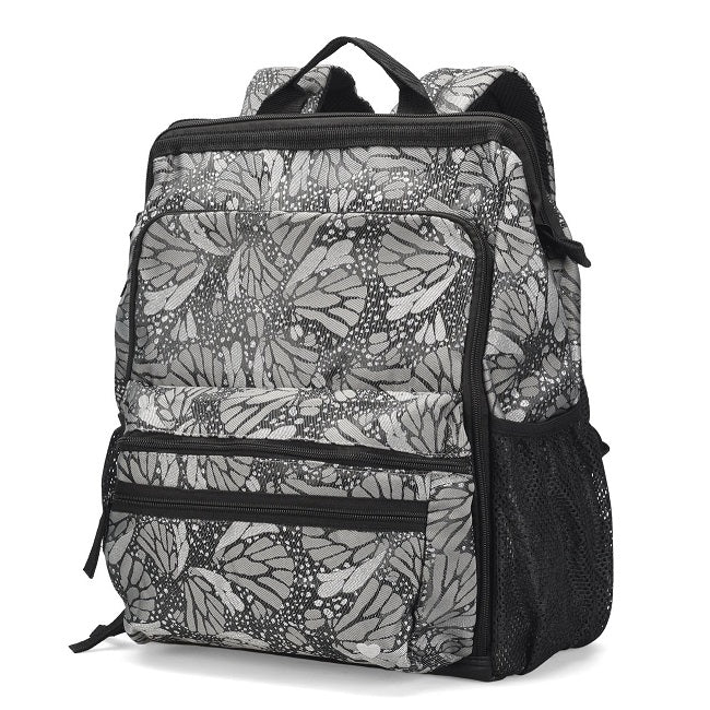 Nurse Mates Ultimate Nursing Backpack in Jacquard Butterfly at Parker's Clothing and Shoes. The ultimate backpack for any student or traveling medical professional.