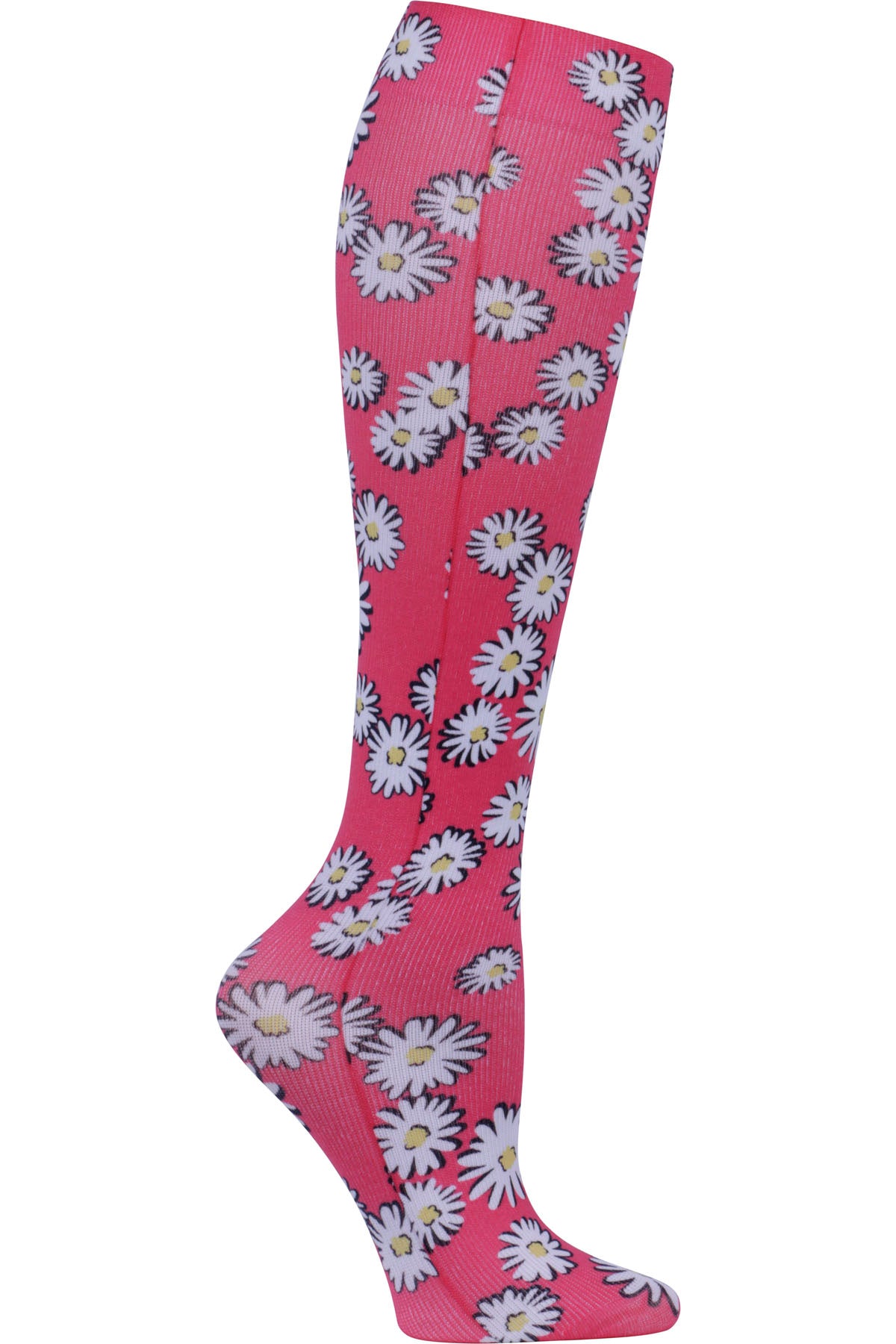 Celeste Stein Mild Compression Socks 8-15 mmHG Floating Daisies at Parker's Clothing and Shoes.