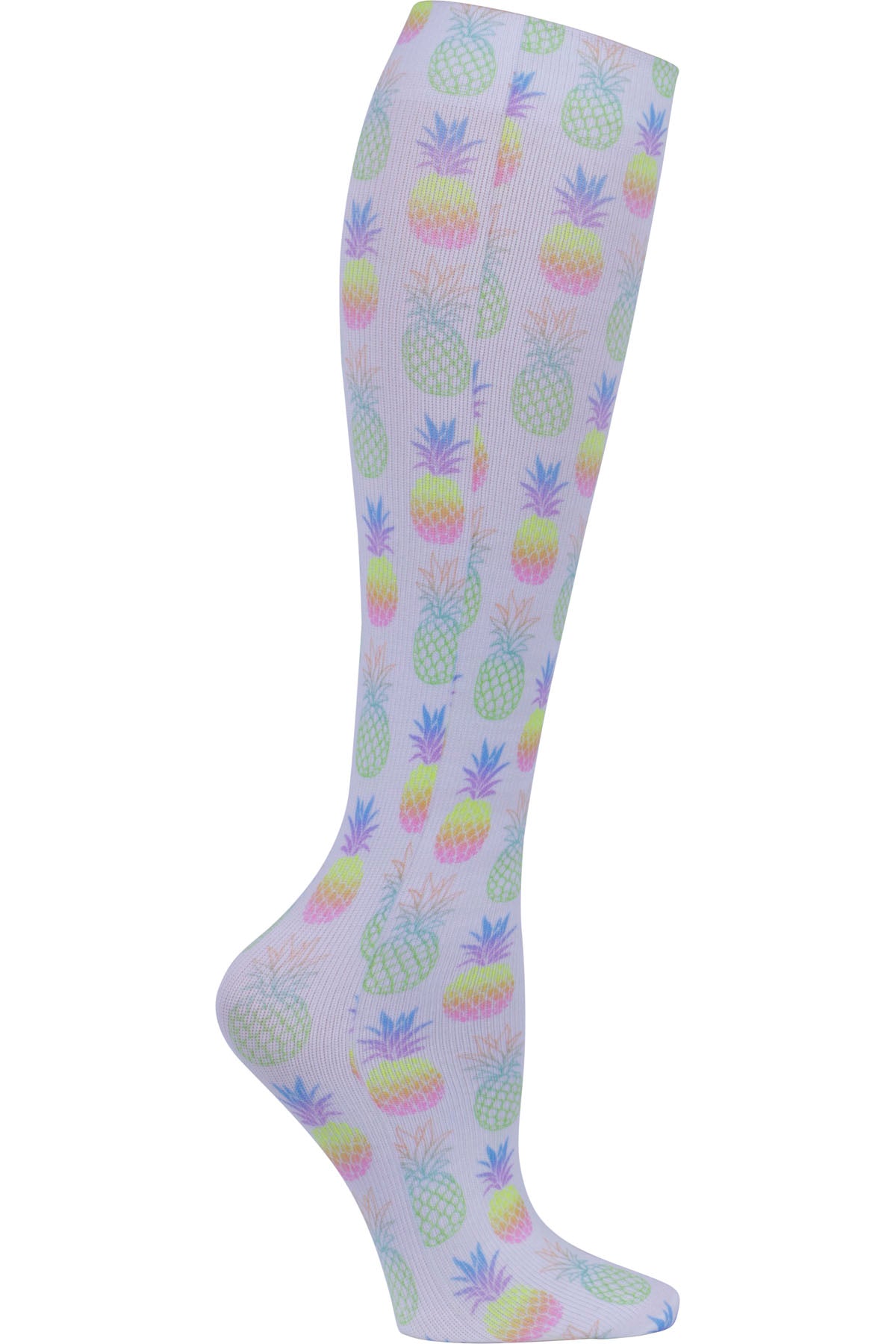 Celeste Stein Mild Compression Socks 8-15 mmHG Popping Pineapples at Parker's Clothing and Shoes.