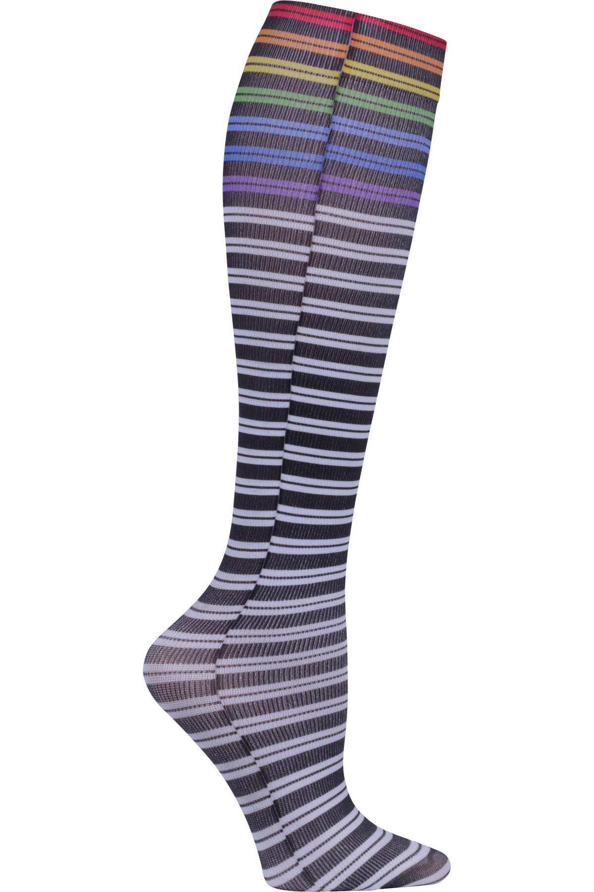 Celeste Stein Mild Compression Socks 8-15 mmHG Stripes at Parker's Clothing and Shoes.