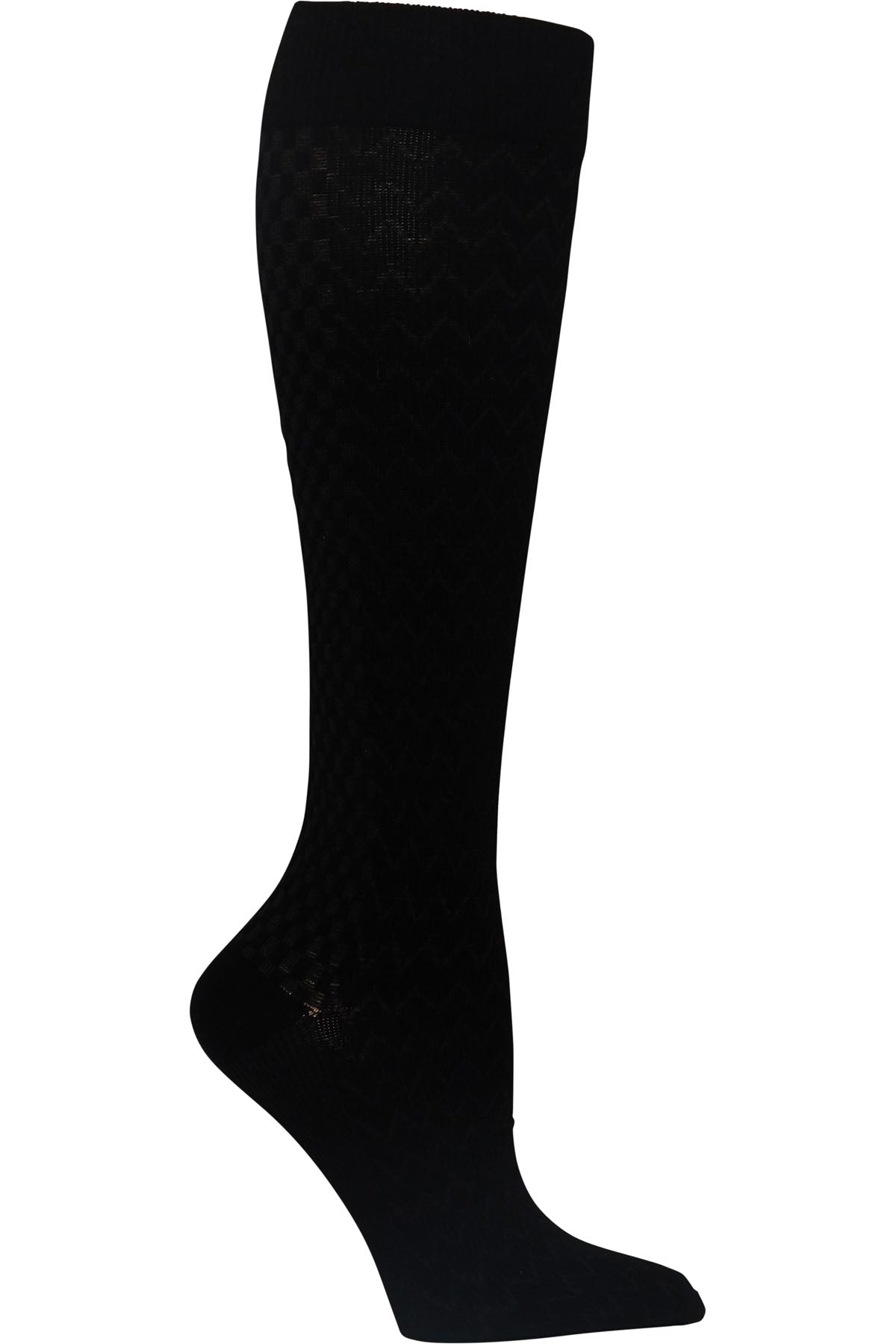 Cherokee Plus Size Mild Compression Extra Wide Calf Socks True Support 10-15 mmHg in Black at Parker's Clothing and Shoes.