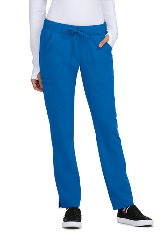 Betsey Johnson Scrub Pants Buttercup Slim Fit in Royal Blue.
