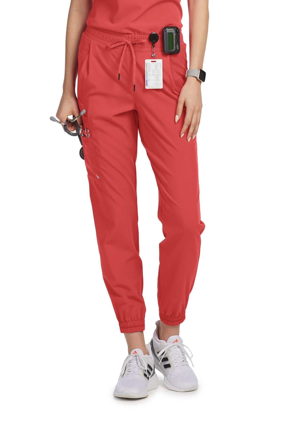 Barco Unify Scrub Pants Mission Jogger Regular Length in Dusty Red at Parker's Clothing and Shoes.