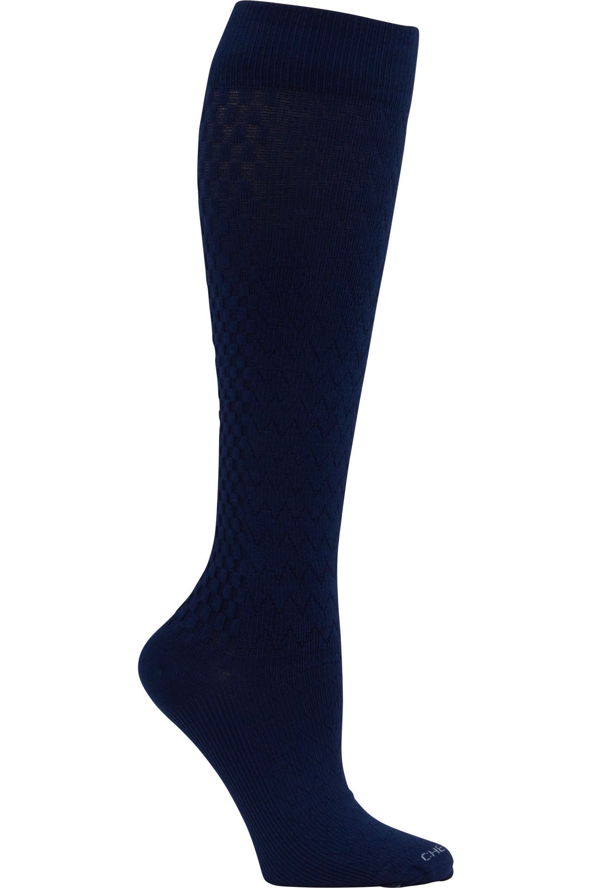 Cherokee Plus Size Mild Compression Extra Wide Calf Socks True Support 10-15 mmHg in Navy Blue