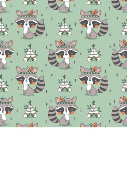 Women's knee-high compression socks in Raccoons print - Cutieful 10-18 mmHg moderate graduated compression for nurses and healthcare workers.