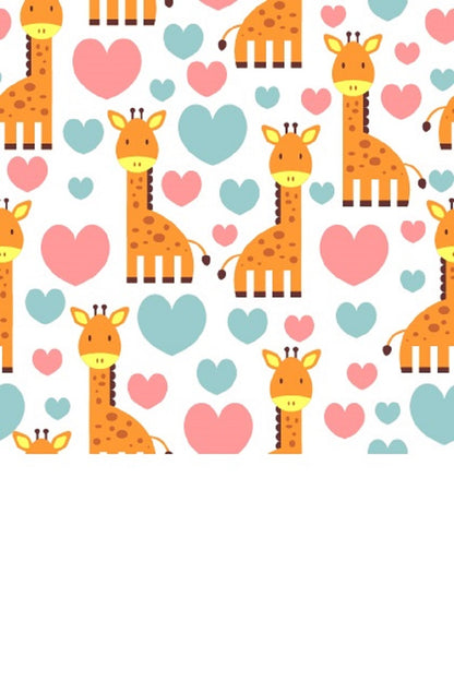 Women's knee-high wide calf compression socks in Giraffes print - Cutieful 10-18 mmHg moderate graduated compression for nurses and healthcare workers.