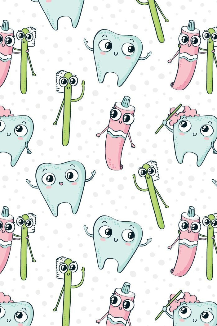 Women's knee-high wide calf compression socks in Toothbrush Buddies print - Cutieful 10-18 mmHg moderate graduated compression for nurses and healthcare workers.