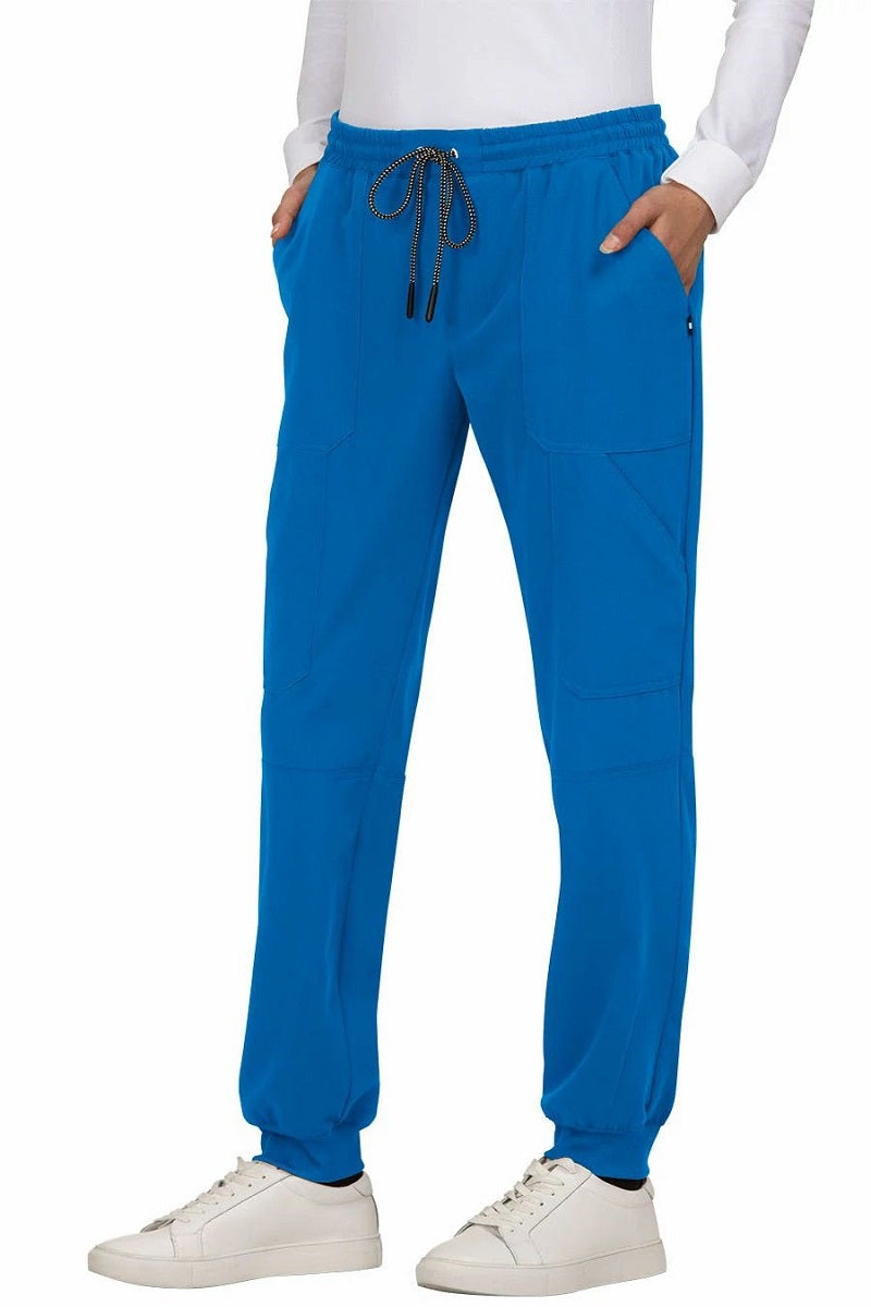 Koi 740 Good Vibe Jogger scrub pants in Royal Blue - premium quality scrub joggers with tapered fit.