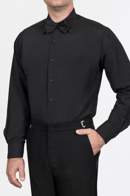 Tuxedo Shirt in Black at Parker's Clothing and Shoes.