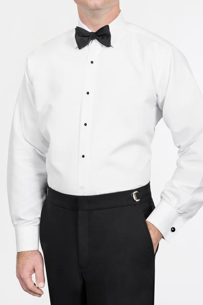Tuxedo Shirt in White at Parker's Clothing and Shoes.