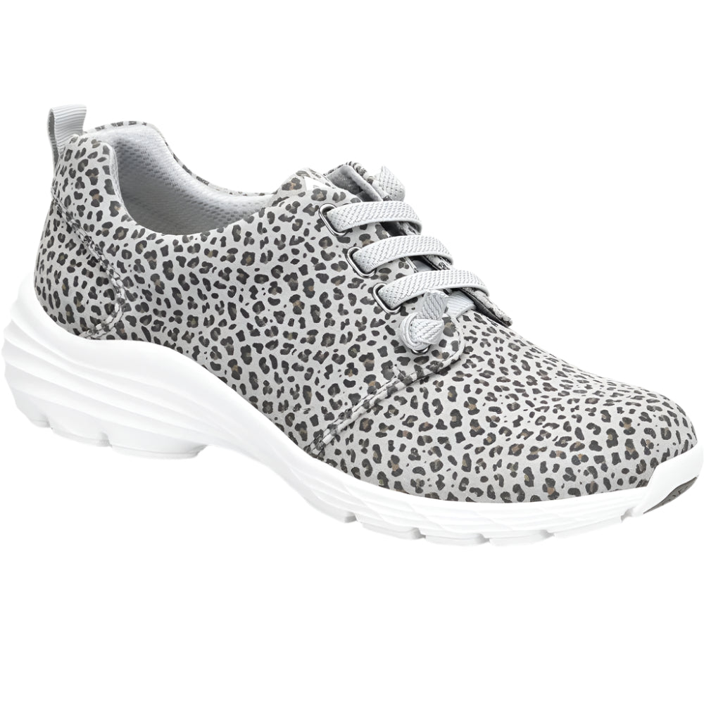 Nurse Mates Align Velocity NM0001958 orthotic athletic nursing shoe in Grey Leopard
