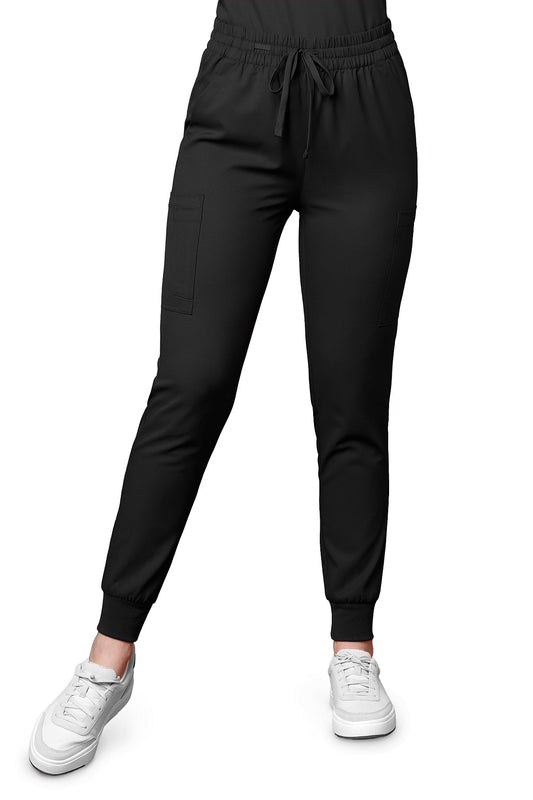 WonderWink Scrub Pants Thrive Jogger regular length in black at Parker's Clothing and Shoes.
