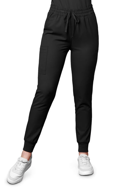 WonderWink Scrub Pants Thrive Jogger regular length in black at Parker's Clothing & Scrubs.